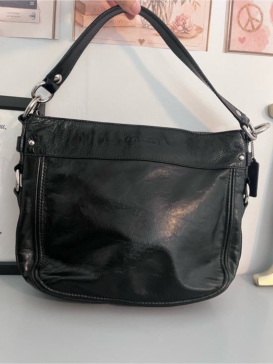 Coach Handbags - Coach Zoe Black Leather Hobo Bag